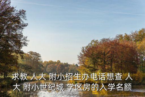 人大附小是哪个区的学区房