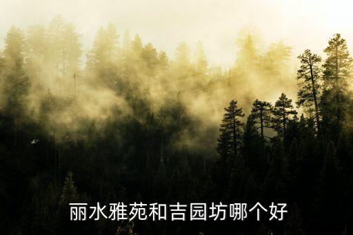  丽水雅苑和吉园坊哪个好