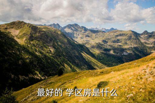 最好的 学区房是什么