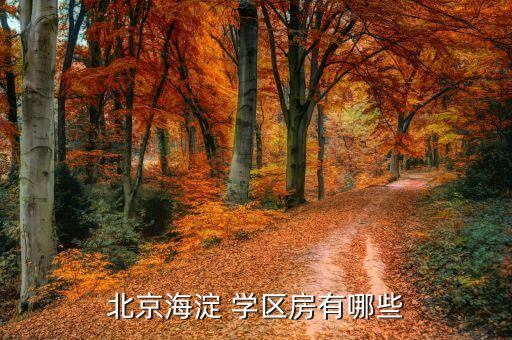 北京海淀 学区房有哪些
