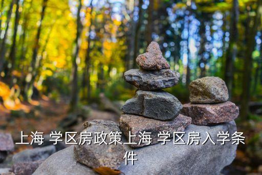 上海 学区房政策上海 学区房入学条件