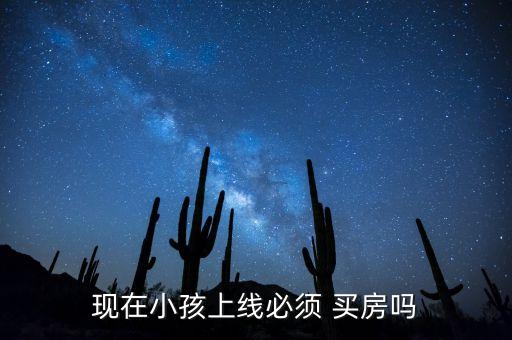 现在小孩上线必须 买房吗