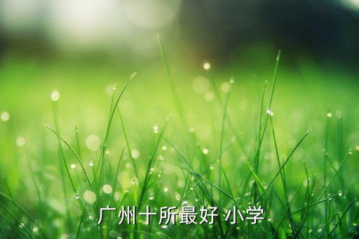  广州十所最好 小学