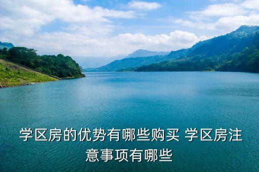  学区房的优势有哪些购买 学区房注意事项有哪些