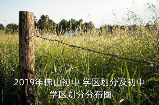 2019年佛山初中 学区划分及初中 学区划分分布图
