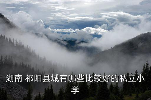 祁阳最好的学区房是哪里