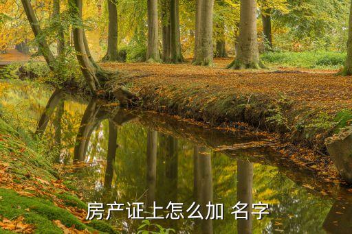房产证上加名字