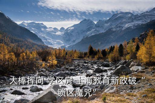 大棒挥向 学区房 上海教育新政破“锁区魔咒”