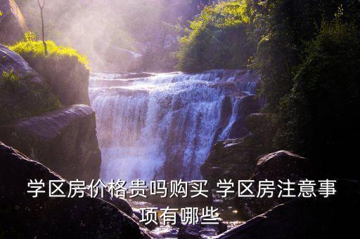  学区房价格贵吗购买 学区房注意事项有哪些