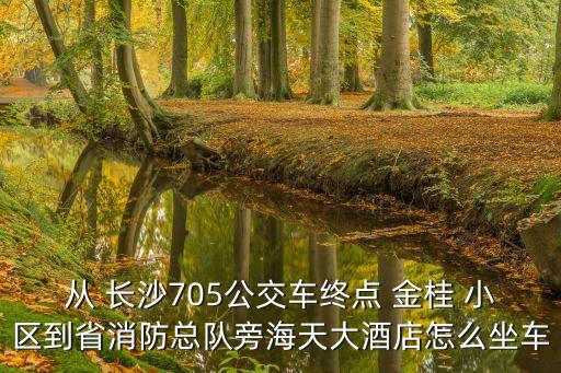从 长沙705公交车终点 金桂 小区到省消防总队旁海天大酒店怎么坐车
