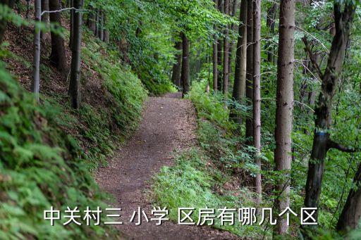 中关村三 小学 区房有哪几个区