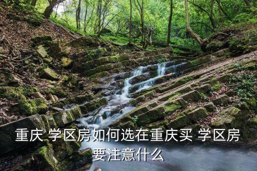 重庆 学区房如何选在重庆买 学区房要注意什么