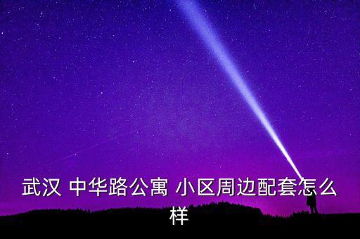 武汉 中华路公寓 小区周边配套怎么样