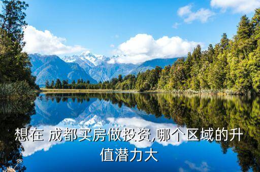 想在 成都买房做投资,哪个区域的升值潜力大