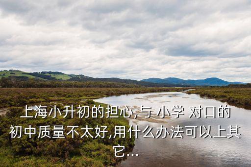对口小学不好该怎么办,初中了小学的数学就不好该怎么办呢