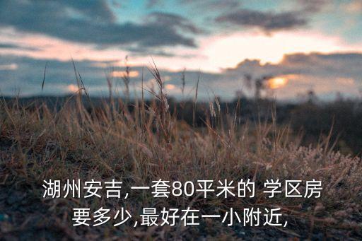  湖州安吉,一套80平米的 学区房要多少,最好在一小附近,