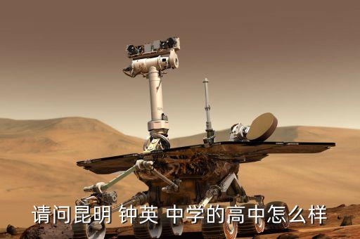 请问昆明 钟英 中学的高中怎么样