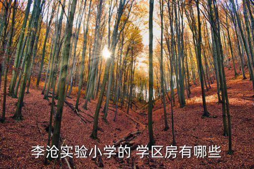 李沧实验小学的 学区房有哪些
