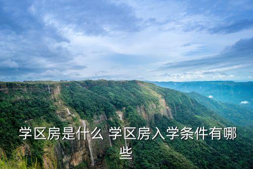  学区房是什么 学区房入学条件有哪些