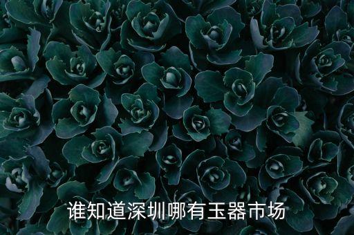 谁知道深圳哪有玉器市场