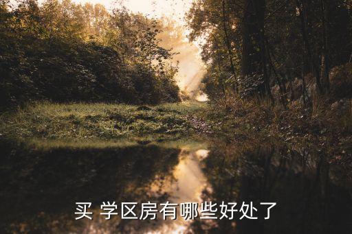 买 学区房有哪些好处了