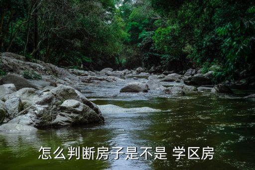 怎么判断房子是不是 学区房