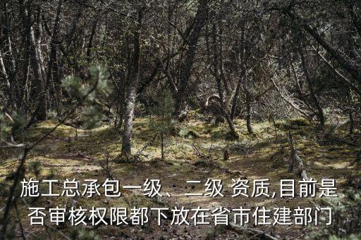 住建厅撤销壹级资质