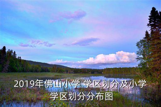2019年佛山小学 学区划分及小学 学区划分分布图