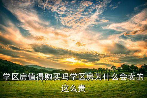 学区房值得购买吗学区房为什么会卖的这么贵