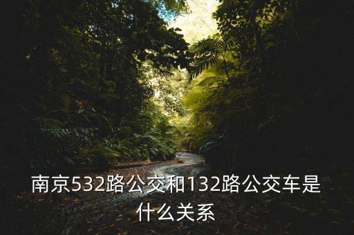 南京532路公交和132路公交车是什么关系