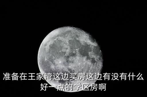 准备在王家湾这边买房这边有没有什么好一点的学区房啊