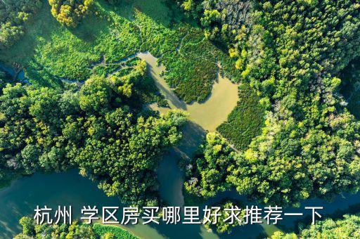 杭州 学区房买哪里好求推荐一下