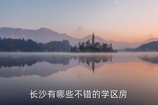 长沙有哪些不错的学区房
