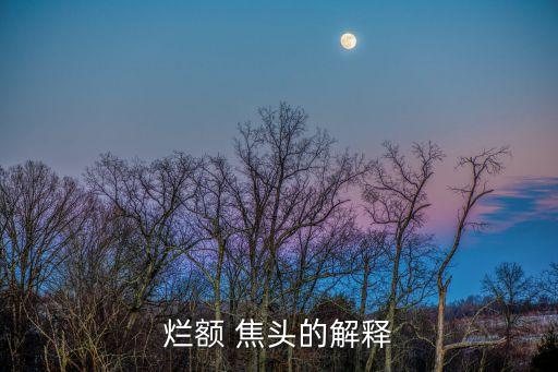 烂额 焦头的解释