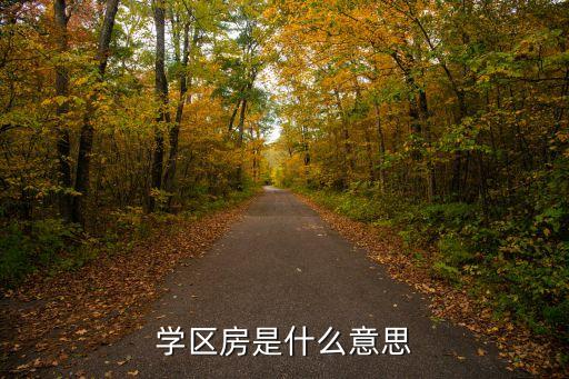 学区房是什么意思