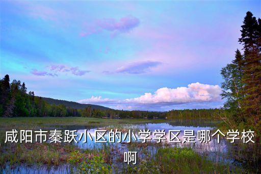 咸阳市秦跃小区的小学学区是哪个学校啊