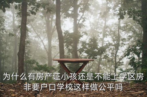 为什么有房产证小孩还是不能上学区房非要户口学校这样做公平吗