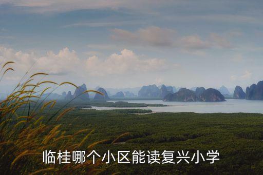 临桂哪个小区能读复兴小学