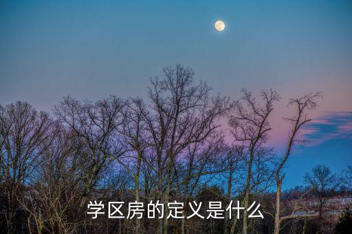 学区房的定义是什么