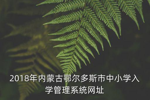 2018年内蒙古鄂尔多斯市中小学入学管理系统网址