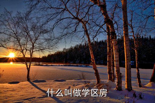 什么叫做学区房