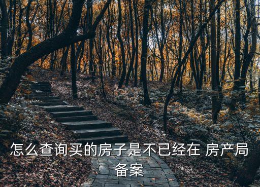 怎么查询买的房子是不已经在 房产局备案