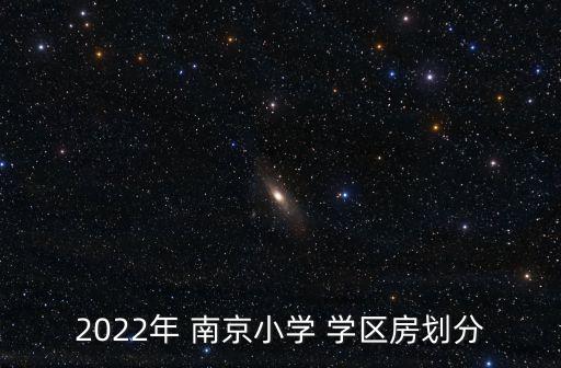 2022年 南京小学 学区房划分