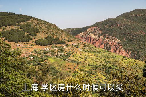 上海 学区房什么时候可以买