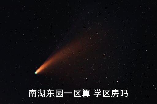 南湖东园一区算 学区房吗