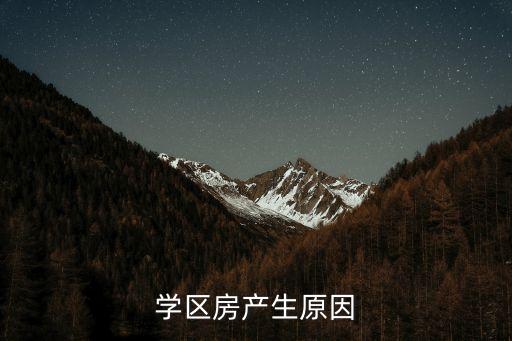 学区房产生原因