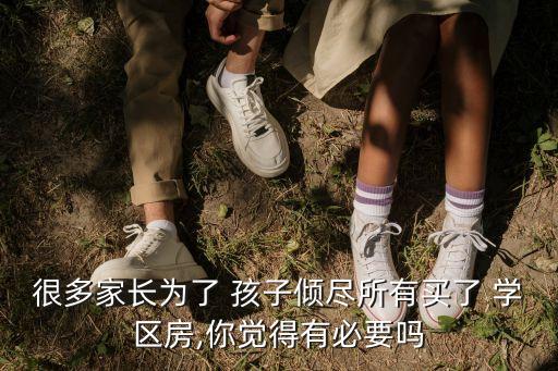 很多家长为了 孩子倾尽所有买了 学区房,你觉得有必要吗