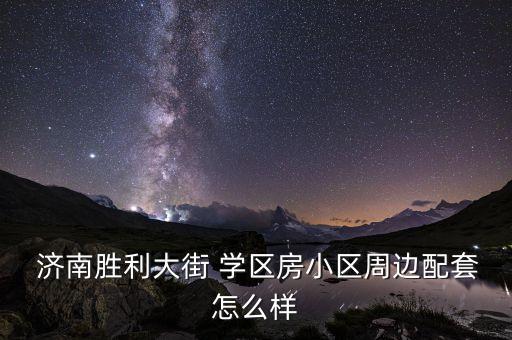  济南胜利大街 学区房小区周边配套怎么样