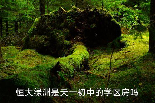 恒大绿洲是天一初中的学区房吗