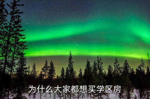 为什么大家都想买学区房
